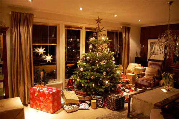 Christmas Living Room Scene