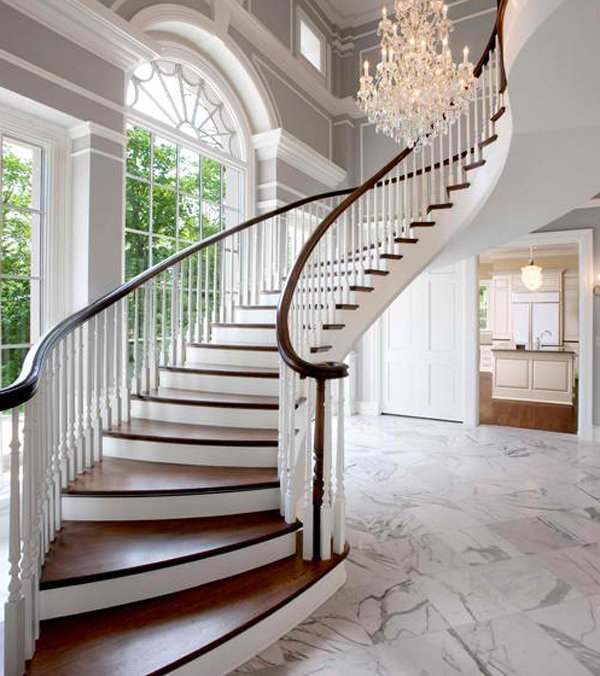 Staircase Type Floating floating curved stairs