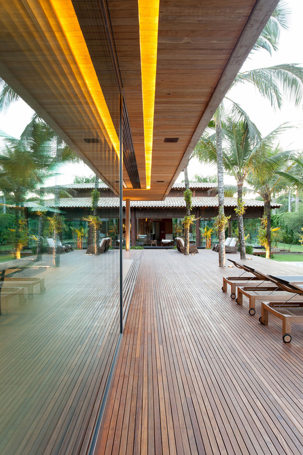 wooden floor patio