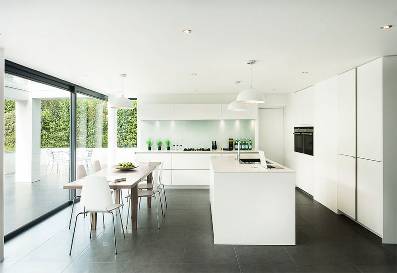 open concept kitchen minimalism design