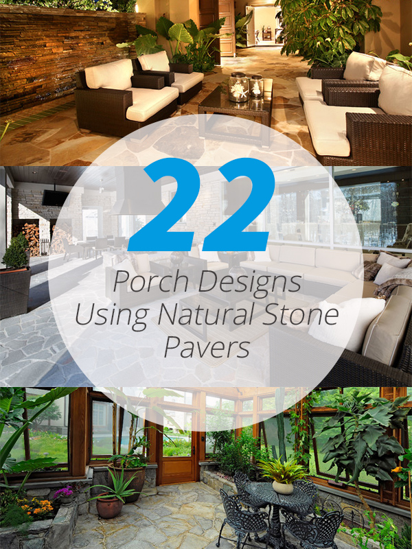 porch natural stone pavers
