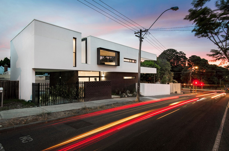 Mount Lawley House Exterior at Night