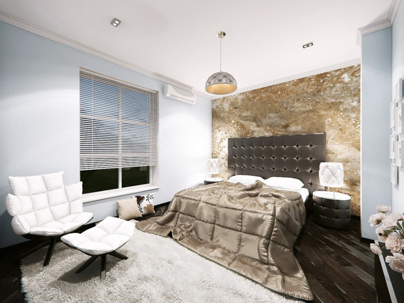 bedroom granite wall